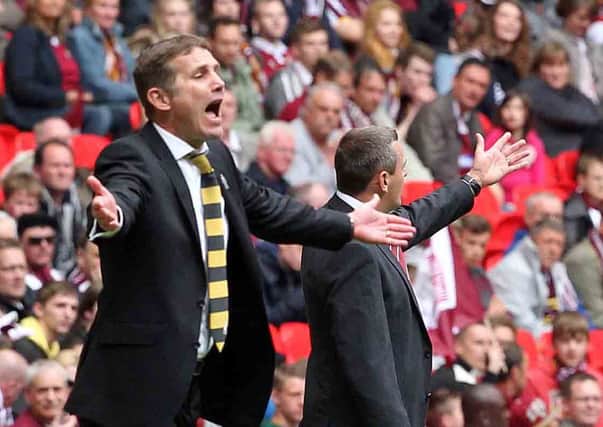 BRADFORD'S DAY - Phil Parkinson issues instructions to his team from the Wembley touchline (Picture: Sharon Lucey)