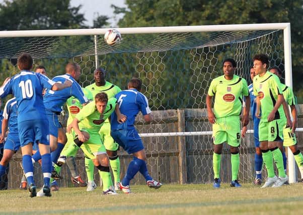 COGENHOE RETURN - action from the Cobblers' pre-season friendly at Compton Park last July