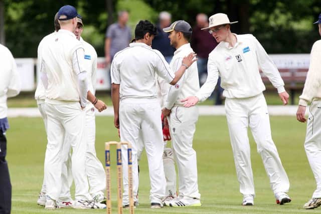 NCL Cricket.
Finedon Dolben V Horton House.
Finedon Dolben players celebrating a wicket (Tom Leonard).