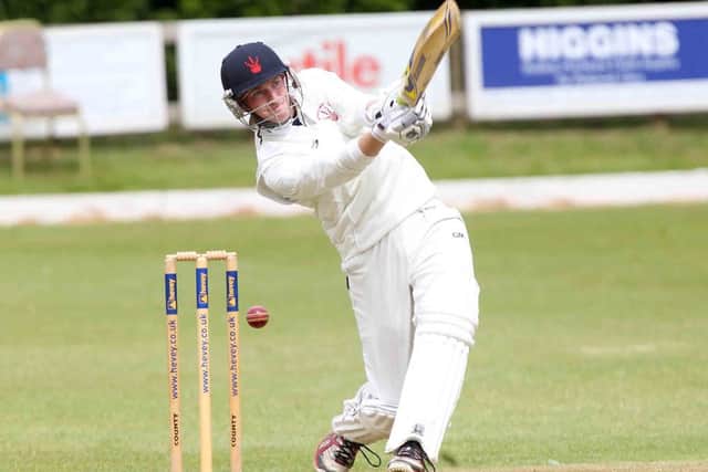 MISSING OUT - Tom Leonard has a swing and a miss batting for Horton House in their defeat to Finedon Dolben (Pictures: Sharon Lucey)
