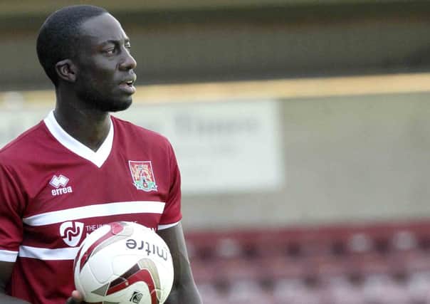 NEW SIGNING - Kevin Amankwaah has put pen to paper on a one-year deal with the Cobblers