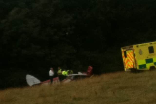 Plane crash, Canons Ashby. 12/8/13
