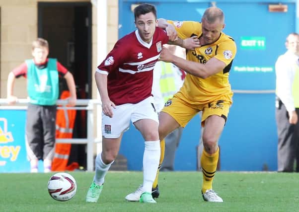 ON SONG - Roy O'Donovan has scored two goals in the past two Cobblers matches