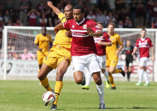 GOING FORWARD - Aidy Boothroyd wants to see Joe Widdowson in more attacking areas for the Cobblers