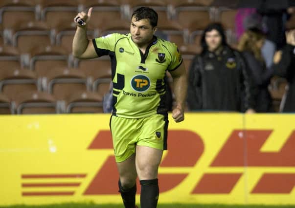 DAY OFF - Alex Corbisiero was rested for Saints' game at Gloucester (picture by Linda Dawson)