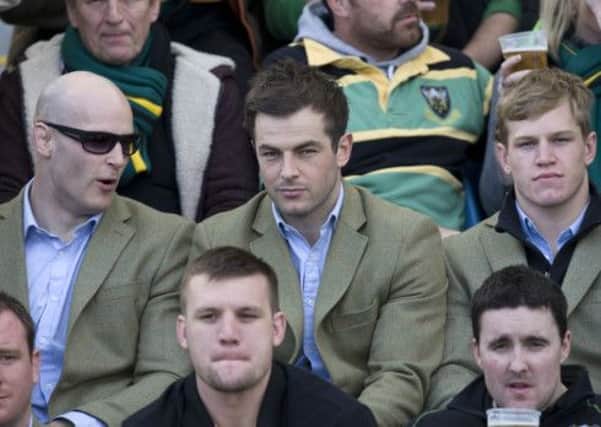 SIDELINED - Stephen Myler suffered a hamstring strain and was forced to watch Sunday's LV= Cup Final against Exeter from the stands (Picture: Linda Dawson)
