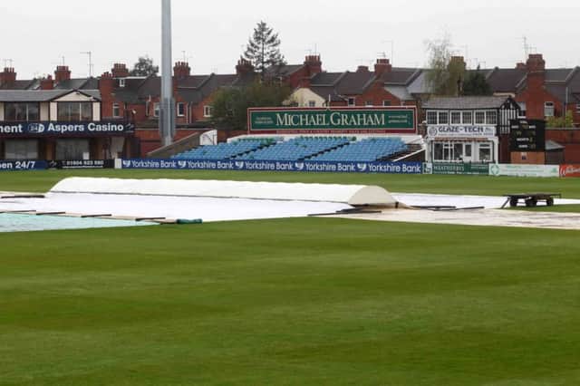 This was the sad sight at the County Ground on day three
