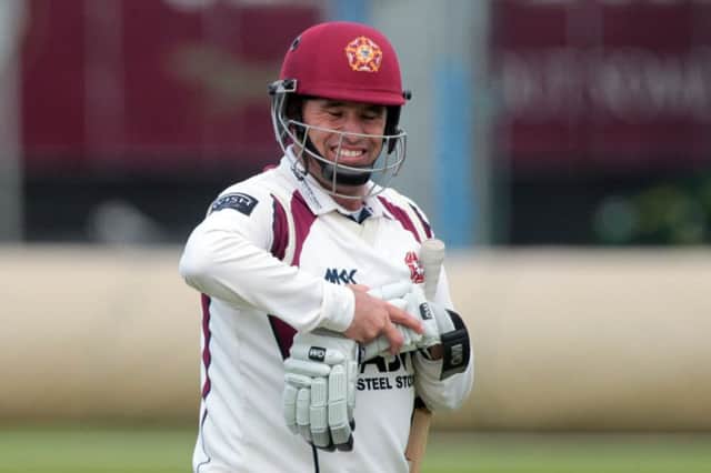 Andrew Hall battled away in both innings but his efforts are unlikely to save Northants from defeat number seven