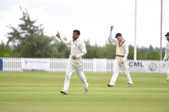 MNCE - Brixworth - Northants Cricket League - Brixworth v Oundle Hussain gets wicket NNL-140629-094356009