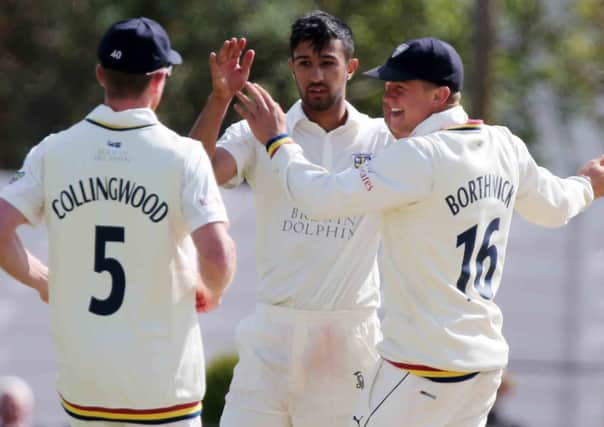 Paul Collingwood and Scott Borthwick both scored well as Durham dominated play against Northamptonshire