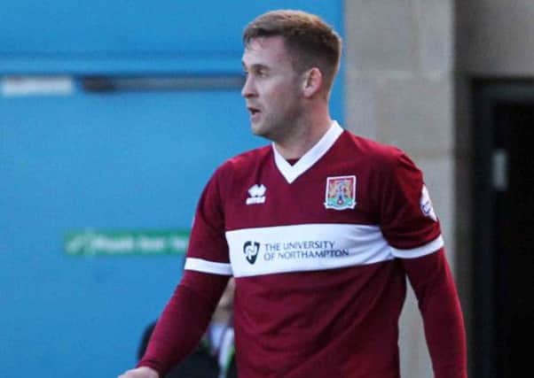 MISSING OUT - Joel Byrom is suspended for the Cobblers' trip to Plymouth Argyle on Saturday