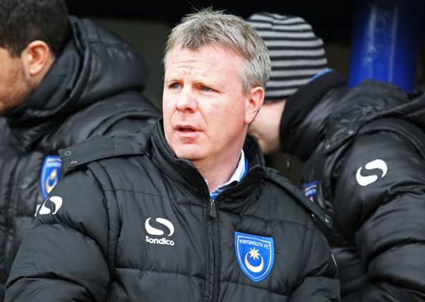 TURNING THINGS ROUND - Portsmouth manager Andy Awford