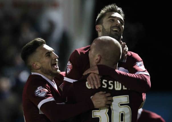 ON SONG - the Cobblers beat Portsmouth 1-0 on Tuesday night