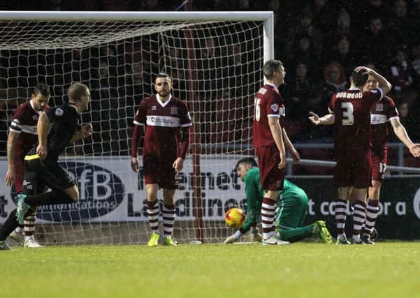 BAD DAY - the Cobblers lost 3-2 to Bury at Sixfields on Boxing Day