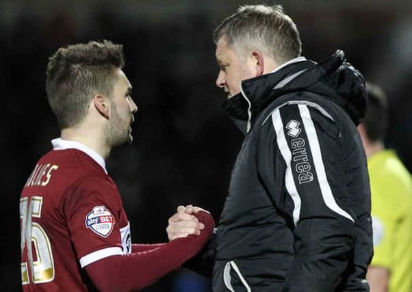 MUTUAL APPRECIATION SOCIETY - Ricky Holmes and Cobblers boss Chris Wilder