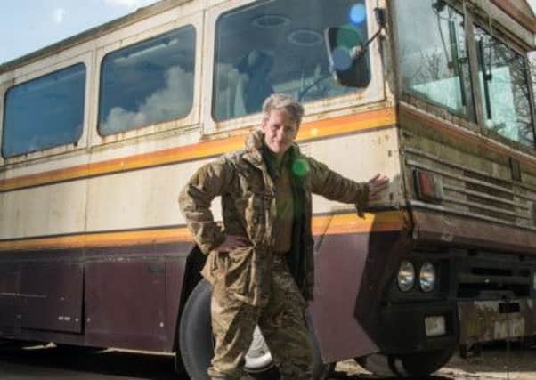 Current owner Nick Mead pictured with the bombproof bus used by Margaret Thatcher during her 1983 election campaign which has been put up for sale for £25,000.