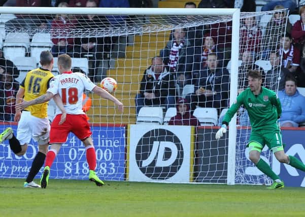 Action from the Cobblers' 2-1 defeat at Stevenage (Pictures: Sharon Lucey)