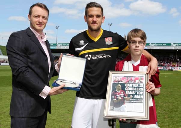 Darren Carter was named the Cobblers player of the year for the 2013-14 season (Picture: Kirsty Edmonds)