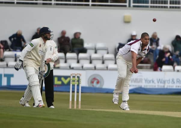Rory Kleinveldt made a good impression on his debut for Northamptonshire