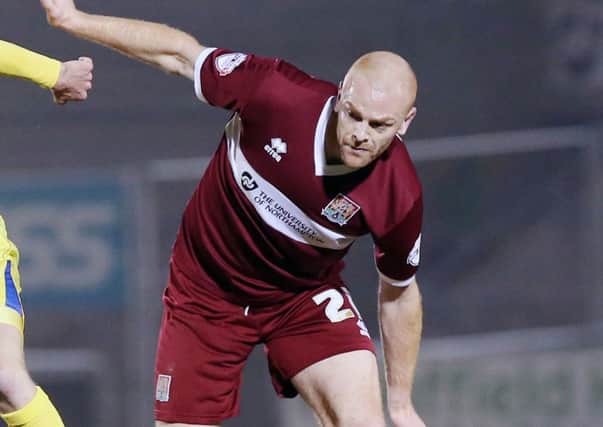STAYING AT SIXFIELDS - Jason Taylor has signed a new two-year deal with the Cobblers