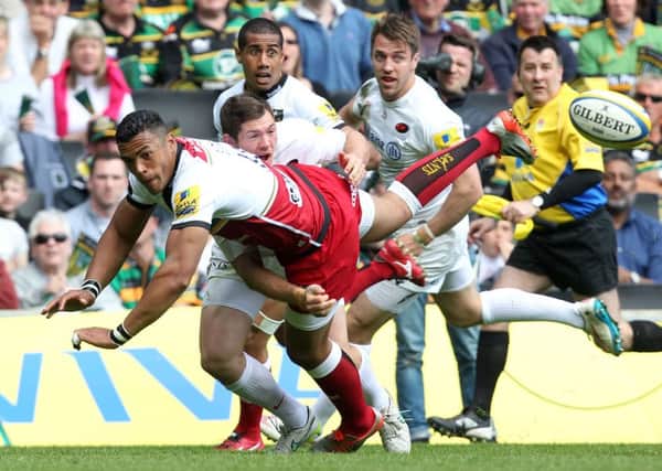 Luther Burrell played a huge part in Saints' try (picture: Sharon Lucey)