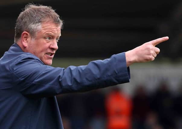 MAKING HIS POINT - Cobblers boss Chris Wilder