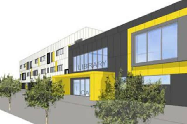 An artist's impression of the new college plans