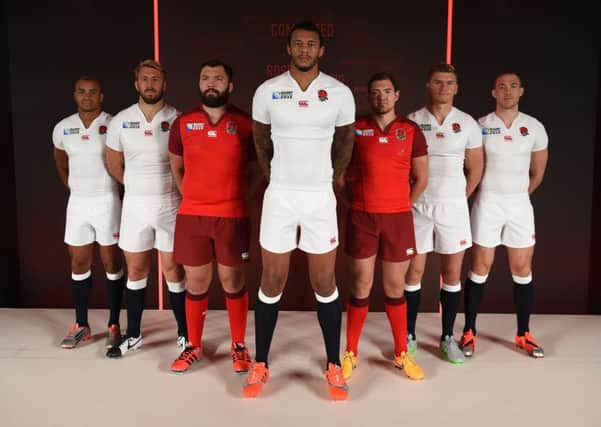 Courtney Lawes (centre) is at the heart of England's Rugby World Cup bid