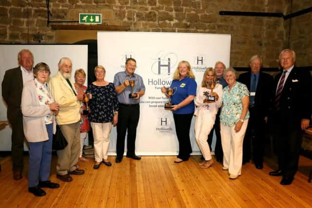 All winners at the Northamptonshire Village of the Year competition with David Laing (HM Lord-Lieutenant of Northamptonshire & Northamptonshire ACRE President), David Scudamore (Chair of BVC Competition) and Barron Walton (BVC County Co-ordinator)