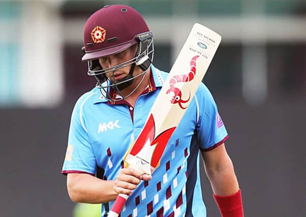 Josh Cobb played a key innings in Wednesday's win over Leicestershire at the County Ground
