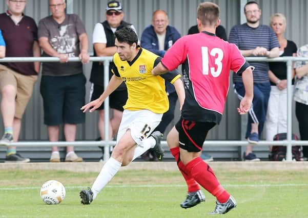 Brendan Moloney was in action in Cobblers' pre-season friendly at Sileby Rangers in July (picture: Kirsty Edmonds)