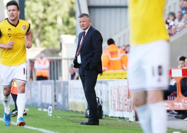 Chris Wilder steered Cobblers to a superb win at Morecambe (picture: Kirsty Edmonds)