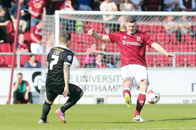 Cobblers defender Zander Diamond made a surprise return to the team against Orient. Picture by Kirsty Edmonds