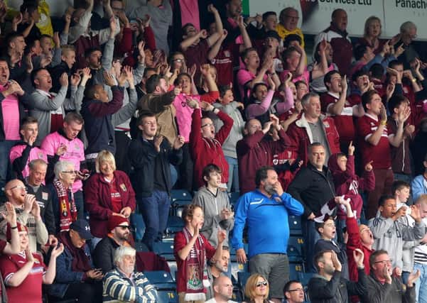 The Cobblers supporters enjoy last weekend's win over Wycombe Wanderers