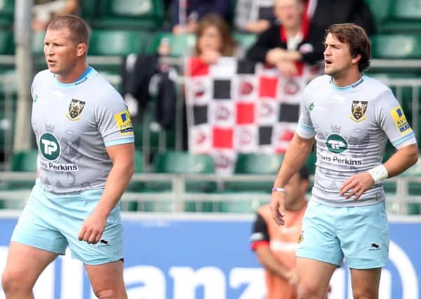 Lee Dickson (right) has taken over from Dylan Hartley as Saints skipper (picture: Sharon Lucey)