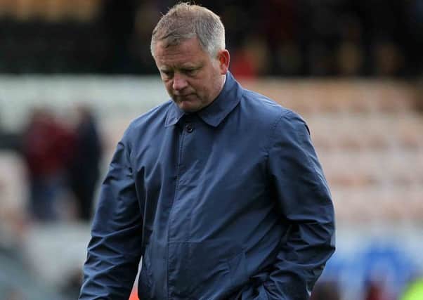 NOT HAPPY - Cobblers boss Chris Wilder (Picture: Sharon Lucey)
