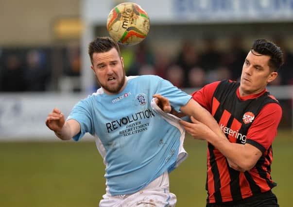 Mitchell Piggon looked to have earned Daventry Town a point at Chasetown
