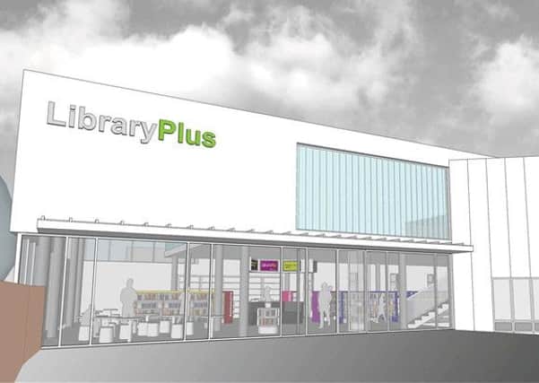 An artist's impression of the new library planned for Daventry