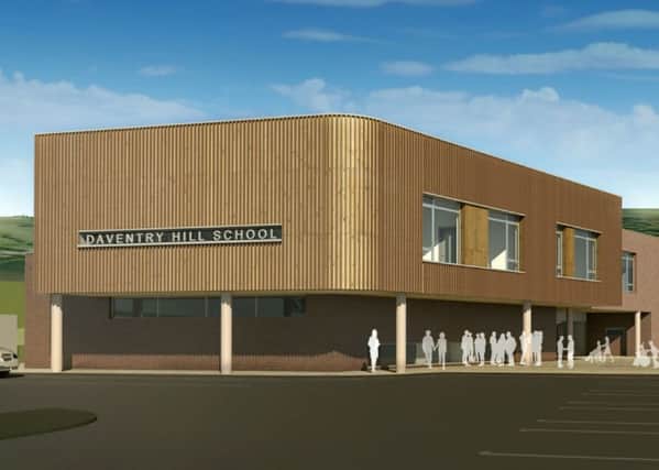 The planned building for Daventry Hill School