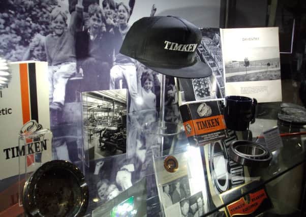 Part of the exhibition looking at Timken's involvement in Daventry