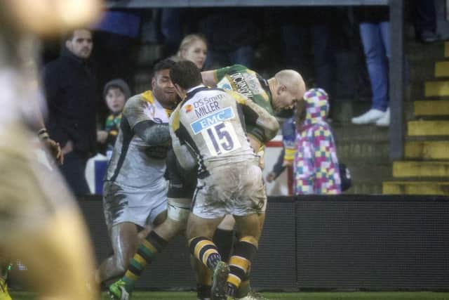 Sam Dickinson scored a late try for Saints