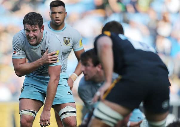 Calum Clark sustained a shoulder injury in the pre-season win at Wasps in October (picture: Kirsty Edmonds)