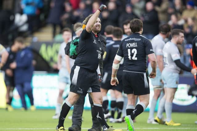 Andy Goode celebrated after inspiring Newcastle