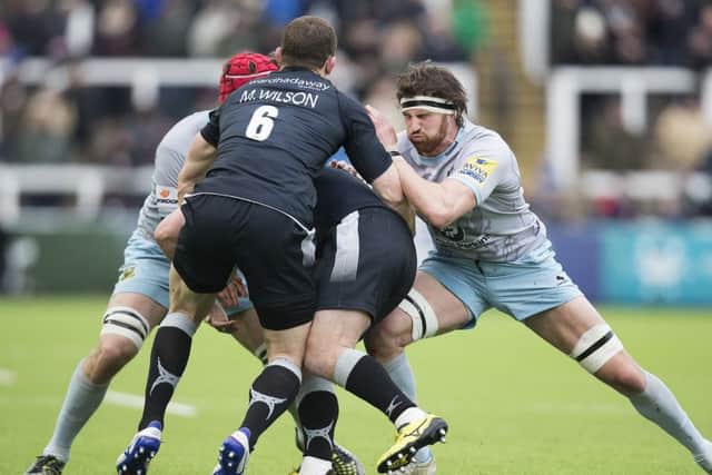 Tom Wood was in the thick of the action again