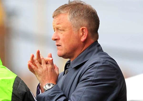 BAD DAY - Cobblers boss Chris Wilder watches his team lose 2-1 to Cambridge United back in October