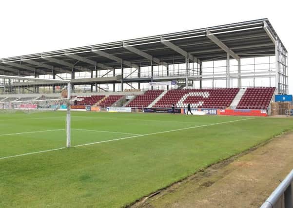 The new seats are being installed in the east stand at Sixfields