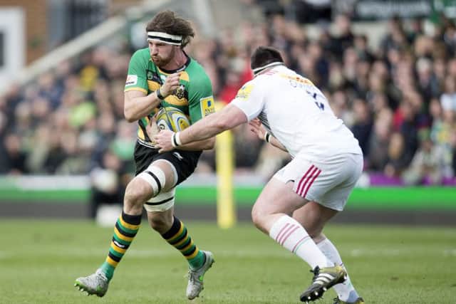 Tom Wood made a huge amount of tackles for Saints