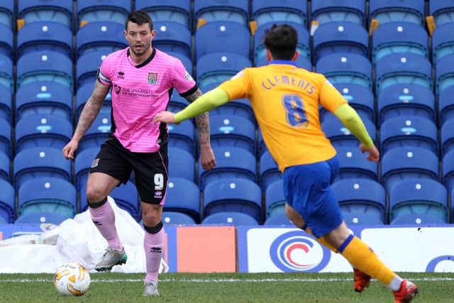 Marc Richards started for Cobblers at Mansfield