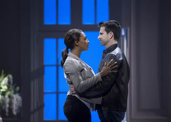 Alexandra Burke in a scene from the musical of The Bodyguard