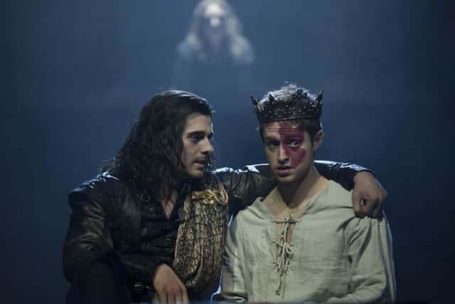 Daniel Cahill (Earl of Douglas) and Andrew Rothney as James II